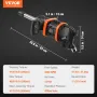1 Inch Air Impact Wrench, Up to 5175 ft-lbs Beast Reverse Torque Output Pneumatic Impact Gun w/ 8 Inch Extended Anvil for Repair
