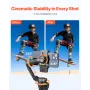 Gimbal Stabilizer for Smartphone, 3-Axis Stabilization, AI-Powered Phone Gimbal for Android iPhone with Fill Light, Tripod, Auto