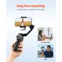 Gimbal Stabilizer for Smartphone, 3-Axis Stabilization, AI-Powered Phone Gimbal for Android iPhone with Fill Light, Tripod, Auto
