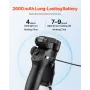 VEVOR Gimbal Stabilizer for Smartphone, 3-Axis Stabilization, Phone Gimbal for Android & iPhone with Magnetic Fill Light, Face T