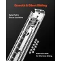 1 Pair Full Extension Drawer Slides 18 20 22 28 30 32 36 38 40 44 48 52 56 60 in, 500 lbs Load Capacity Locking Drawer Slides, B