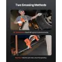 Cordless Grease Gun, 8000 PSI Max Pressure, 20V Electric Grease Gun with 2.0 Ah Battery & LED Light, 35.4-inch Long Hose & Carry