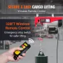 Electric Hoist, 399.2 kg Lifting Capacity, 850W 220V Electric Steel Wire Winch with Wireless Remote Control, 1219 cm Single Cabl