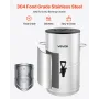 Ice Tea Dispenser, 4 Gal/15L 304 rustfrit stål