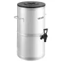 Ice Tea Dispenser, 4 Gal/15L 304 Stainless Steel Beverage Dispenser with Spigot & Handle, Suitable for Hot and Cold Drinks, for 