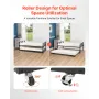 Twin Size Daybed Frame, Day Bed with Trundle, Heavy Duty Metal Platform Bed Frame, Twin Daybed with Metal Slats Support for Livi