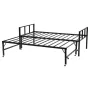 VEVOR Twin Size Daybed Stel, Day Bed med Trille, Heavy Duty Metal Platform Sengeramme, Twin Size Daybed med metal lameller