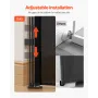 Retractable Baby Gate, 870 mm Tall, Extends up to 1400 mm Wide, Retractable Gate for Kids or Pets, Mesh Material, Easy to Instal