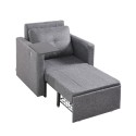 Sleeper Sofa Bed with Side Pocket Pillow Desk Board 5 Adjustable Backrest