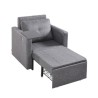 Sleeper Sofa Bed with Side Pocket Pillow Desk Board 5 Adjustable Backrest