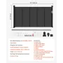 Retractable Baby Gate, 870 mm Tall, Extends up to 1400 mm Wide, Retractable Gate for Kids or Pets, Mesh Material, Easy to Instal