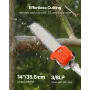 VEVOR Gas Pole Saw, 33CC 2 Stroke Gas Powered Pole Saws with 35.6 cm Cutting Bar, Cordless Tree Trimmer with 850ml Fuel Tank, 2.