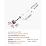 Gas Pole Saw, 33CC 2 Stroke Gas Powered Pole Saws with 35.6 cm Cutting Bar, Cordless Tree Trimmer with 850ml Fuel Tank, 2.2 to 2