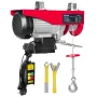 Electric Hoist, 399.2 kg Lifting Capacity, 850W 220V Electric Steel Wire Winch with Wireless Remote Control, 1219 cm Single Cabl