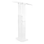 Podium Stand, 1265 mm Acrylic Lectern, Portable Laptop Desk with Wide Reading Surface and Storage Shelf, Book Stopper, Floor-Sta