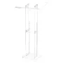 Podium Stand, 1265 mm Acrylic Lectern, Portable Laptop Desk with Wide Reading Surface and Storage Shelf, Book Stopper, Floor-Sta