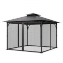 Udskiftning Mesh Gazebo Netting Screen til 10x10x 6,5 ft Patio, kun netto