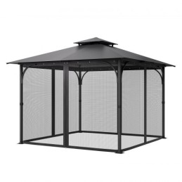 Udskiftning Mesh Gazebo Netting Screen til 10x10x 6,5 ft Patio, kun netto