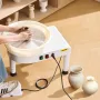 Pottery Wheel, 35 cm Ceramic Wheel Forming Machine, 60-300 RPM Speed Adjustable Foot Pedal, Adjustable Lift Leg, Detachable Basi