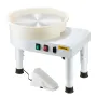 VEVOR Pottery Wheel, 35 cm Ceramic Wheel Forming Machine, 60-300 RPM Speed Adjustable Foot Pedal, Adjustable Lift Leg, Detachabl
