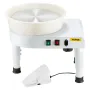 Pottery Wheel, 35 cm Ceramic Wheel Forming Machine, 60-300 RPM Speed Adjustable Foot Pedal, Adjustable Lift Leg, Detachable Basi