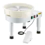 Pottery Wheel, 35 cm Ceramic Wheel Forming Machine, 60-300 RPM Speed Adjustable Foot Pedal, Adjustable Lift Leg, Detachable Basi