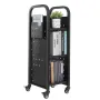 rullende biblioteksbogsvogn, 100 kg Kapacitet, 32 x 35 x 93,5
