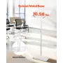 Podium Stand, 1100 mm Acrylic Lectern, Portable Laptop Desk with Wide Reading Surface, Book Clips, Adjustable Angle, Floor-Stand