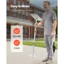 Podium Stand, 1100 mm akryl talerstol, bærbart skrivebord til