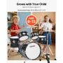 Kids trommesæt, 5-delt 355,6 mm juniortrommesæt, trommesæt for