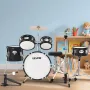 VEVOR Kids Drum Set, 5-Piece 14 in / 355.6 mm Junior Drum Sets, Beginner Drums Set with Adjustable Throne and Two Pairs of Drums