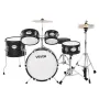 Kids Drum Set, 5-Piece 14 in / 355.6 mm Junior Drum Sets, Beginner Drums Set with Adjustable Throne and Two Pairs of Drumsticks,