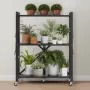 3-etagers sammenfoldelig opbevaringshylde, 28W x 13D x 36H