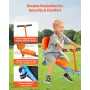 Kids Seesaw, 136 kg Load Capacity, Sit and Spin Teeter Totter with Easy-Grip Handles, Kids Outdoor Playground Equipment, Outside