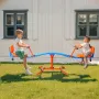Kids Seesaw, 136 kg Load Capacity, Sit and Spin Teeter Totter with Easy-Grip Handles, Kids Outdoor Playground Equipment, Outside
