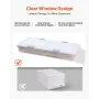 Under Bed Storage with Wheels, 1010 x 510 x 150 mm Underbed Containers, Underbed Shoes Organizer with Lid and Gray Latch, Rollin