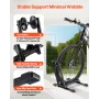 Bike Rack, Fits 508 to 736.6 mm Mountain & Road Bikes, Alloy Steel Rust-Resistant Bike Floor Stand Rack, Foldable Bicycle Stand 