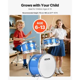 Kids trommesæt, 3-delt 14 tommer / 355,6 mm Junior trommesæt