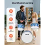 Kids Drum Set, 3-Piece 14 in / 355.6 mm Junior Drum Sets, Beginner Drums Set with Adjustable Throne and Two Pairs of Drumsticks,