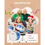 VEVOR Kids trommesæt, 3-delt 14 tommer / 355,6 mm Junior trommesæt, begyndertrommesæt med justerbar trone og to par trommer