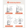 Bike Rack, Upright Bike Stand Floor for 406.4 to 700 mm Mountain & Road Bikes, Vertical & Horizontal Bicycle Stand for Secure Pa