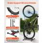 VEVOR Bike Rack, Upright Bike Stand Floor for 406.4 to 700 mm Mountain & Road Bikes, Vertical & Horizontal Bicycle Stand for Sec