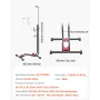 Bike Rack, Upright Bike Stand Floor for 406.4 to 700 mm Mountain & Road Bikes, Vertical & Horizontal Bicycle Stand for Secure Pa