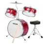 Kids Drum Set, 3-Piece 14 in / 355.6 mm Junior Drum Sets, Beginner Drums Set with Adjustable Throne and Two Pairs of Drumsticks,
