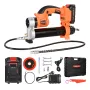 Cordless Grease Gun, 8000 PSI Max Pressure, 20V Electric Grease Gun with 2.0 Ah Battery & LED Light, 30-inch Long Hose & Carryin