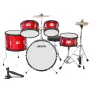 VEVOR Kids Drum Set, 5-Piece 16 in / 406.4 mm Junior Drum Sets, Beginner Drums Set with Adjustable Throne and Two Pairs of Drums