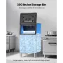 VEVOR Commercial Ice Maker Storage Bin, 136 kg Capacity Ice-Bin, Commercial Ice Storage Bin with Adjustable Anti-slip Rubber Fee