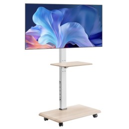 Rolling TV Stand Mobile TV Cart Holds Up to 88 lbs for 32-70 Inch Screens