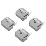 Label Maker Tape, 4 Pack, 0.47 in / 12 mm Black on White Label Cartridge Compatible for Various Types of Brother Labelers, Durab