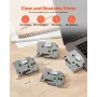 VEVOR Label Maker Tape, 4 Pack, 0,47 in / 12 mm Sort på hvid Label Maker Refills Kompatibel til forskellige typer Brother P-Tou